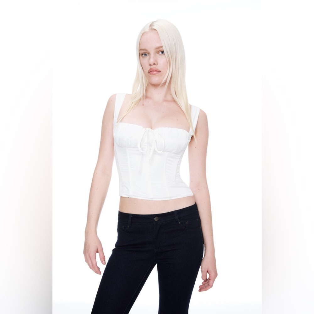 Miaou Agnes Corset Top in Ivory XS